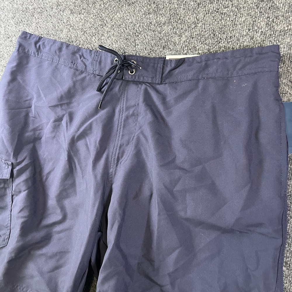 Club Room E Board Shorts Mens XL Navy Blue Lined Swimwear Quick Dry Drawstring‎
